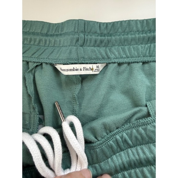Abercrombie & Fitch Green Wide Leg Side Stripe Track Pants XL Womens Streetwear - Picture 4 of 11